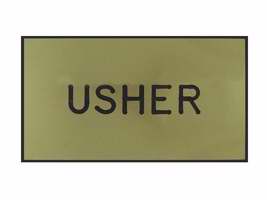 Badge: Usher Magnetic Gold/Black - Swanson