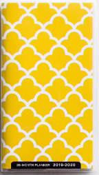 2019/2020 Daily Planner: The Beauty Of His Word/Yellow Quatrefoil (28 month) PB - DaySpring