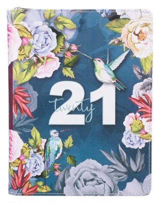 2021 Daily Planner: Women Birds And Botany Zipper - Christian Art Gifts