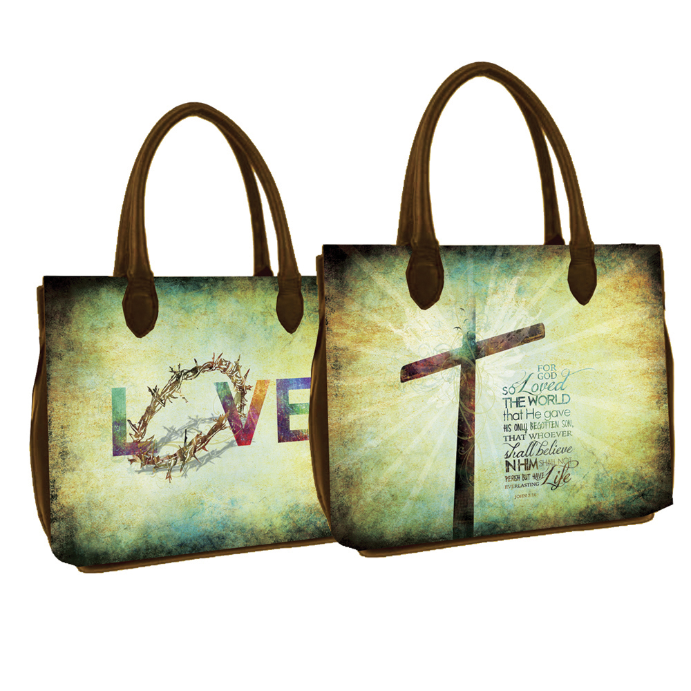 Bible Cover: For God So Loved The World - Shades Of Color