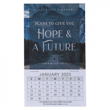 2023 MINI MINI MAGNETIC CALENDAR: HOPE/FUTURE - Christian Art Gifts