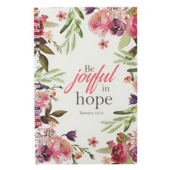 Wirebound Notebook: Be Joyful PB - Christian Art Gifts