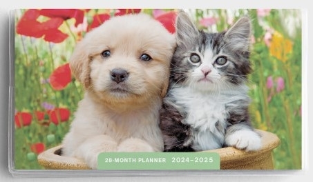 2024-2025 28 Month Pocket Planner: Whiskers & Paws - DaySpring