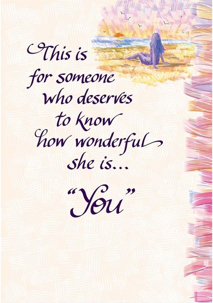 Card: This Is For Someone Who Deserves To Know How Wonderful She Is - Blue Mountain Arts