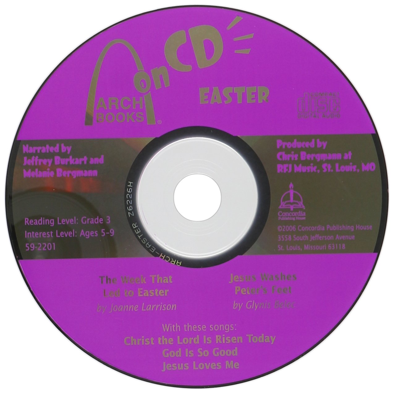 Arch Books: The Week That Led to Easter/Jesus Washes Peter's Feet PB + CD - Concordia