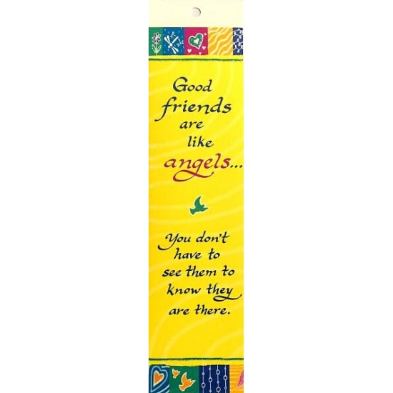 Blue Mountain Arts Bookmark: Good Friends Are Like Angels - BMA