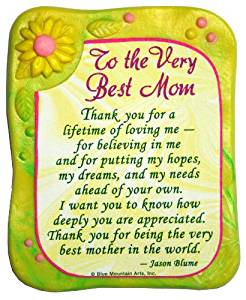 Sculpted Resin Magnet: To the Very Best Mom (MR909M) - Blue Mountain Arts