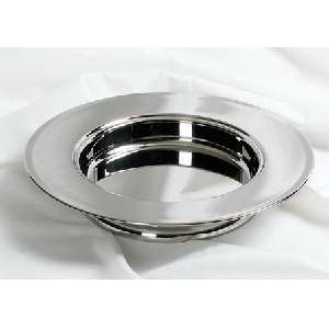Communion Bread Plate (Stacking) Silvertone - Broadman & Holman