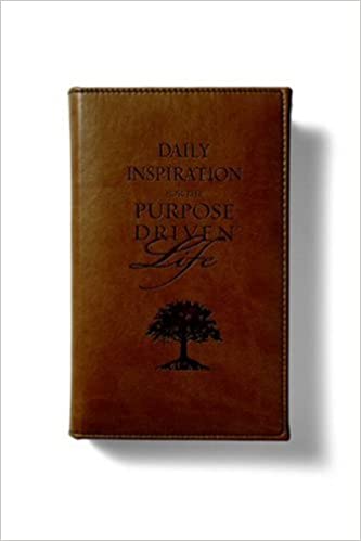 Daily Inspiration For The Purpose Driven Life Deluxe Tan Leather - Rick Warren