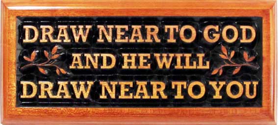 Plaque: Draw Near To God - Shalom