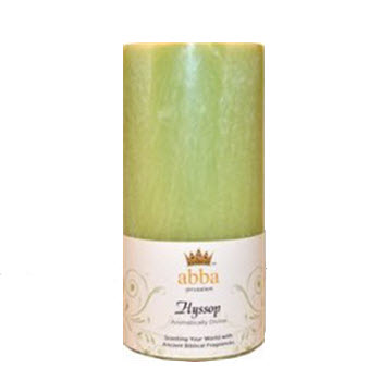 Hyssop (Holy Fire) 3x6 Pillar Candle - Abba Oils Ltd