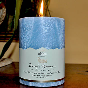 King's Garments 3x4 Pillar Candle - Abba Oils Ltd