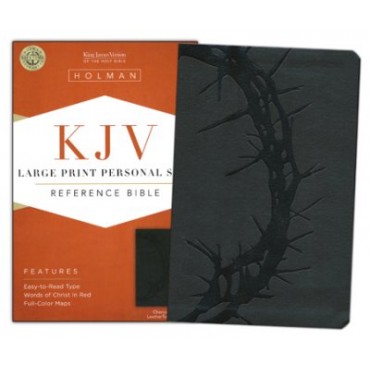 KJV L/P Personal Size Reference Bible L/T Charcoal - Holman