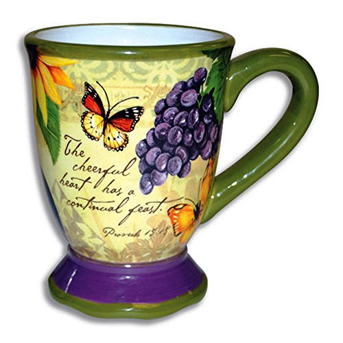 Mug: Cheerful Heart Prov 15:15 - Divinity Boutique