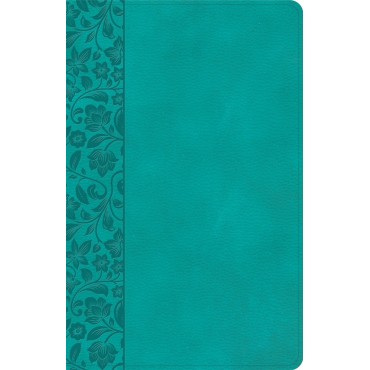 NASB Large Print Personal Size Reference Bible L/T Teal - Holman