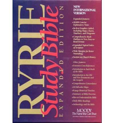 NIV The Ryrie Study Bible B/L Navy Red Letter - Charles C Ryrie