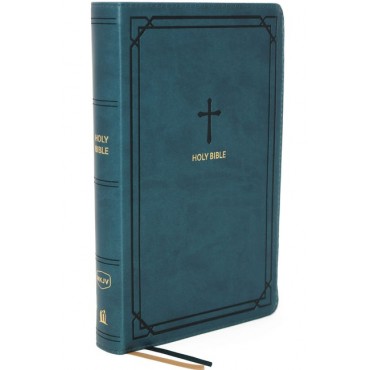 NKJV End-Of-Verse Compact Ref L/S Teal - Thomas Nelson
