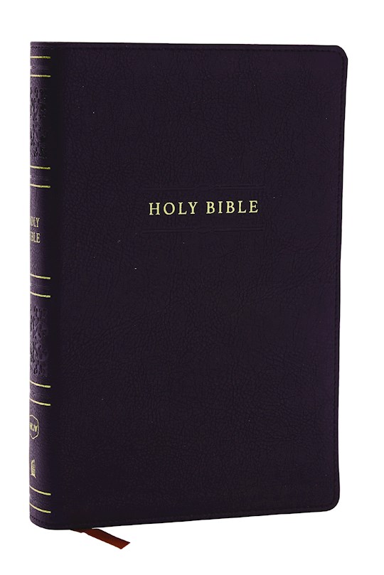 NKJV End-Of-Verse P/S L/P Ref Bible L/S Black - Thomas Nelson