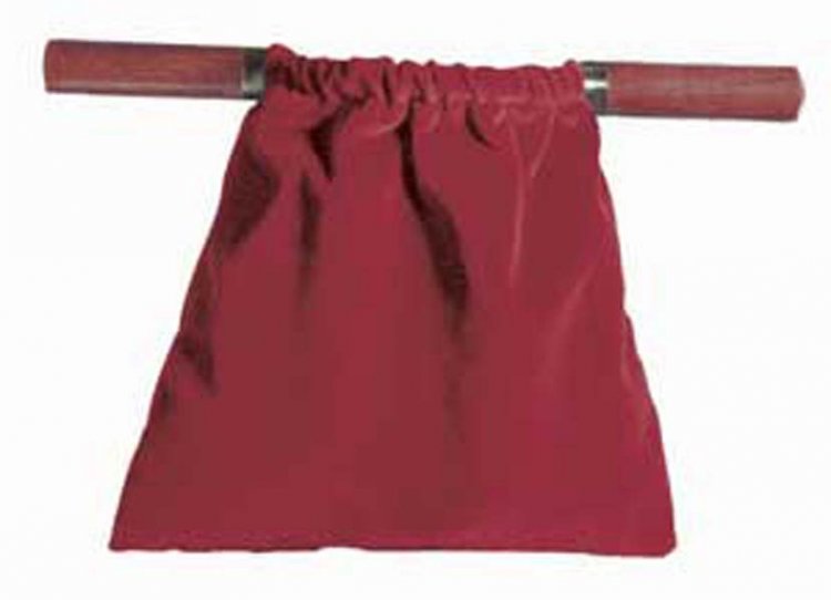 Offering Bag Red [Dark Handle] - Shalom