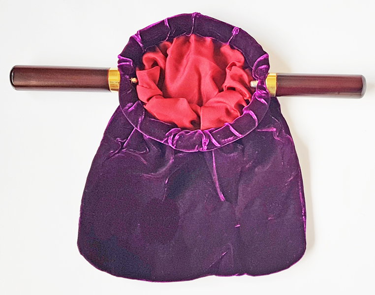 Offering Bag Purple [Dark Handle] - Shalom