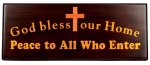 Plaque: God bless Our Home - Shalom