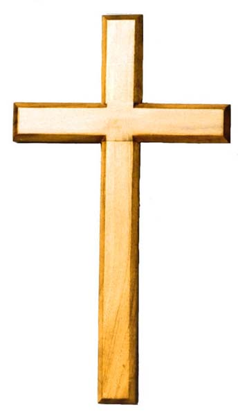 Wooden Cross C40N - Shalom