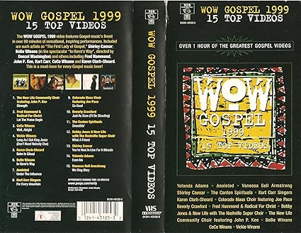 Wow Gospel 1999 Video VHS - Various
