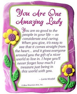 Sculpted Resin Magnet: You Are One Amazing Lady (AGE011) - Blue Mountain Arts