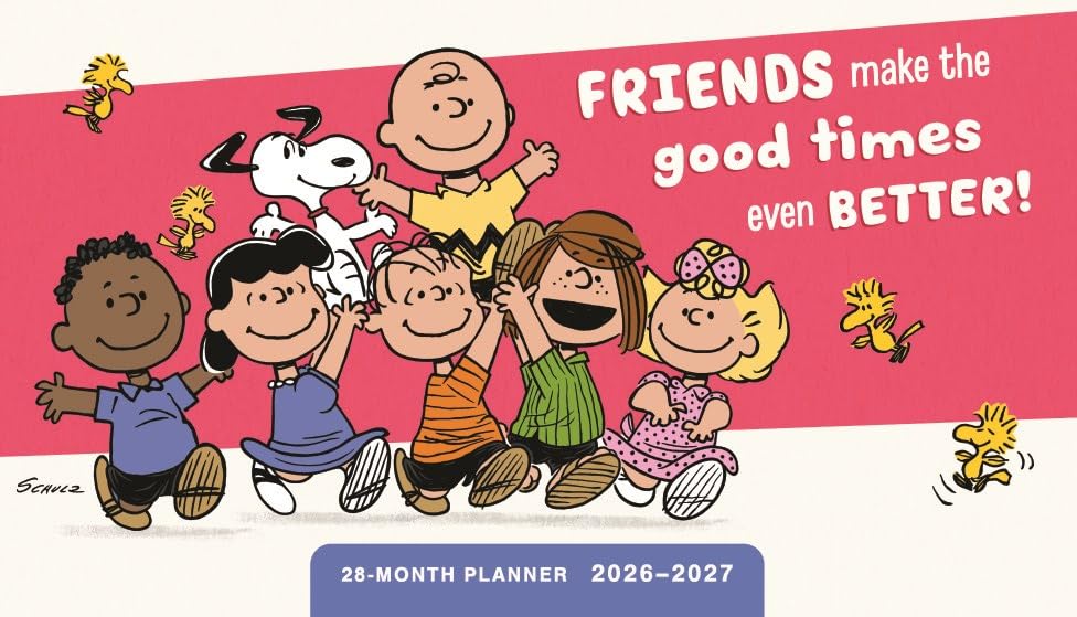 2026-2027 Peanuts Gang Friends 28-Month Inspirational Pocket Planner - DaySpring