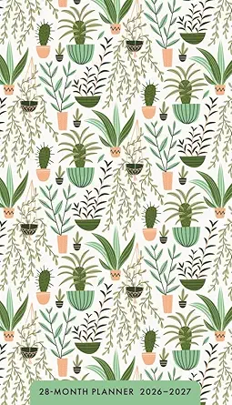 2026-2027 Succulents 28-Month Inspirational Pocket Planner - DaySpring